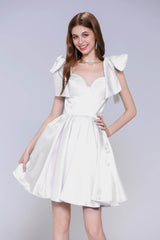 Princess Mini Satin Homecoming Dress CS0944 - COCOMELODY