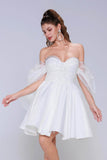 Princess Mini Satin Homecoming Dress CS0945 - COCOMELODY