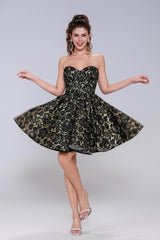 A-Line Mini Lace Homecoming Dress CS0947 - COCOMELODY