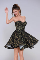 A-Line Mini Lace Homecoming Dress CS0947 - COCOMELODY