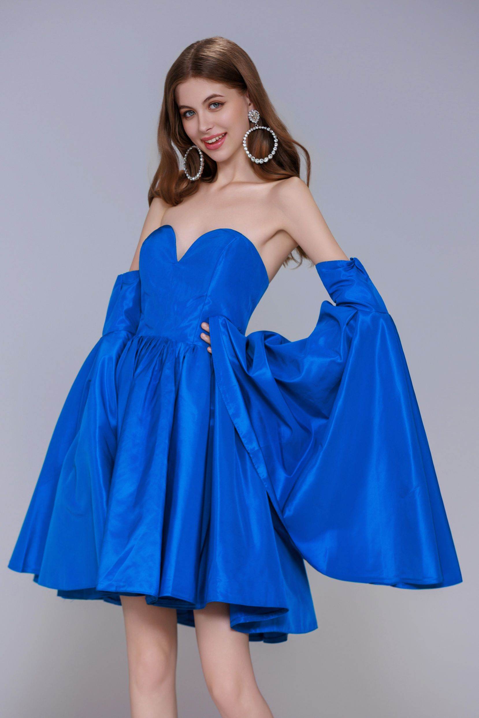 A-Line Mini Taffeta Homecoming Dress CS0950 - COCOMELODY