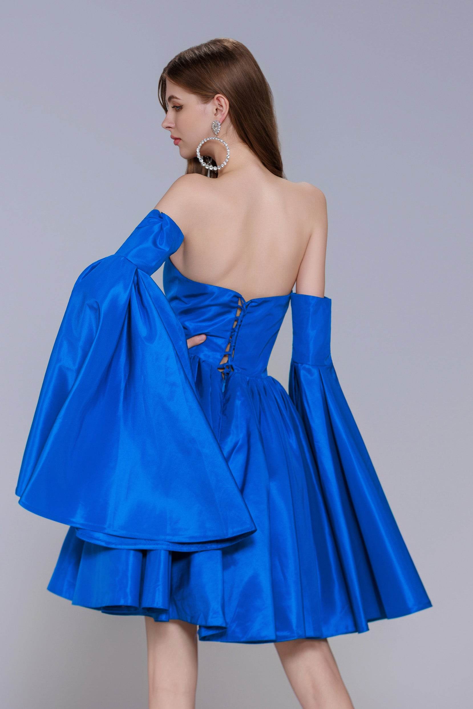 A-Line Mini Taffeta Homecoming Dress CS0950 - COCOMELODY
