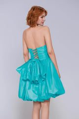 A-Line Mini Taffeta Homecoming Dress CS0951 - COCOMELODY