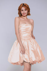 A-Line Mini Taffeta Homecoming Dress CS0951 - COCOMELODY