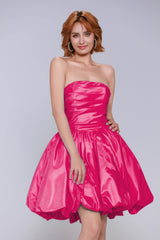 A-Line Mini Taffeta Homecoming Dress CS0951 - COCOMELODY