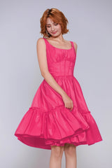 A-Line Mini Taffeta Homecoming Dress CS0952 - COCOMELODY