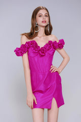 Sheath-Column Mini Taffeta Homecoming Dress CS0953 - COCOMELODY