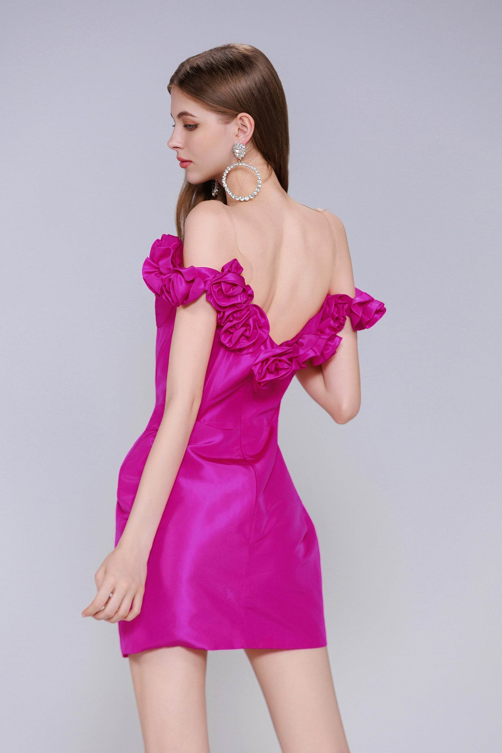 Sheath-Column Mini Taffeta Homecoming Dress CS0953 - COCOMELODY
