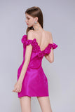 Sheath-Column Mini Taffeta Homecoming Dress CS0953 - COCOMELODY