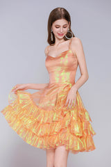 A-Line Mini Organza Homecoming Dress CS0958 - COCOMELODY