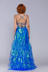 A-Line Maxi Organza Prom Dress CS0959 - COCOMELODY