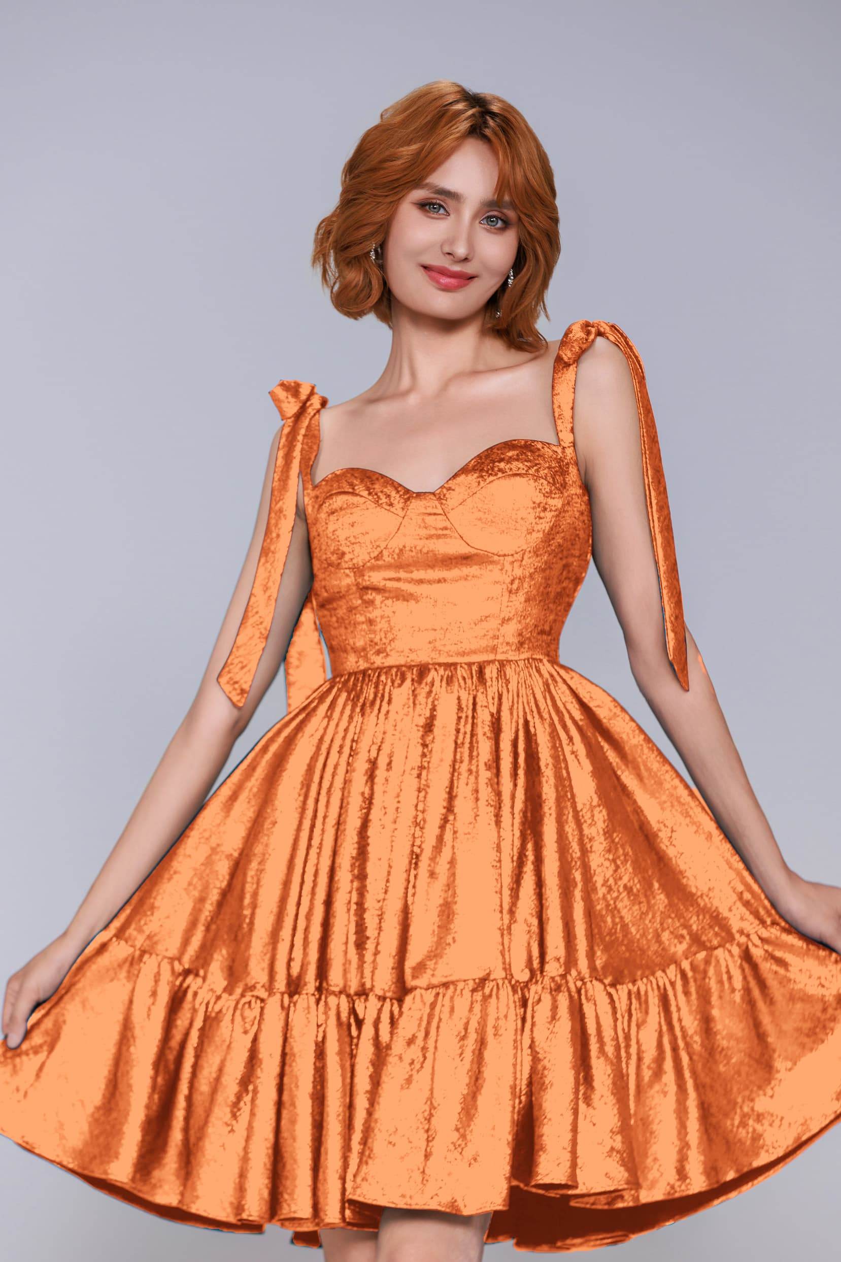 A-Line Mini Metallic Homecoming Dress CS0961 - COCOMELODY
