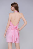 Sheath-Column Mini Stretch Crepe Homecoming Dress CS0975 - COCOMELODY