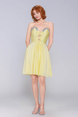 A-Line Mini Stretch Crepe Homecoming Dress CS0980 - COCOMELODY