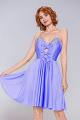 A-Line Mini Stretch Crepe Homecoming Dress CS0980