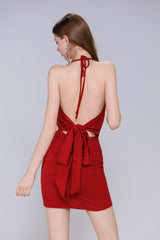 Sheath-Column Mini Stretch Crepe Homecoming Dress CS0982 - COCOMELODY