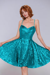 A-Line Mini Sequined Homecoming Dress CS0983 - COCOMELODY