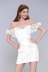 Sheath-Column Mini Sequined Homecoming Dress CS0984 - COCOMELODY