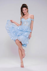Ball Gown Mini Tulle Homecoming Dress CS0994 - COCOMELODY