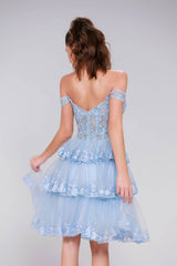 Ball Gown Mini Tulle Homecoming Dress CS0994 - COCOMELODY