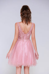 A-Line Mini Tulle Homecoming Dress CS0995 - COCOMELODY
