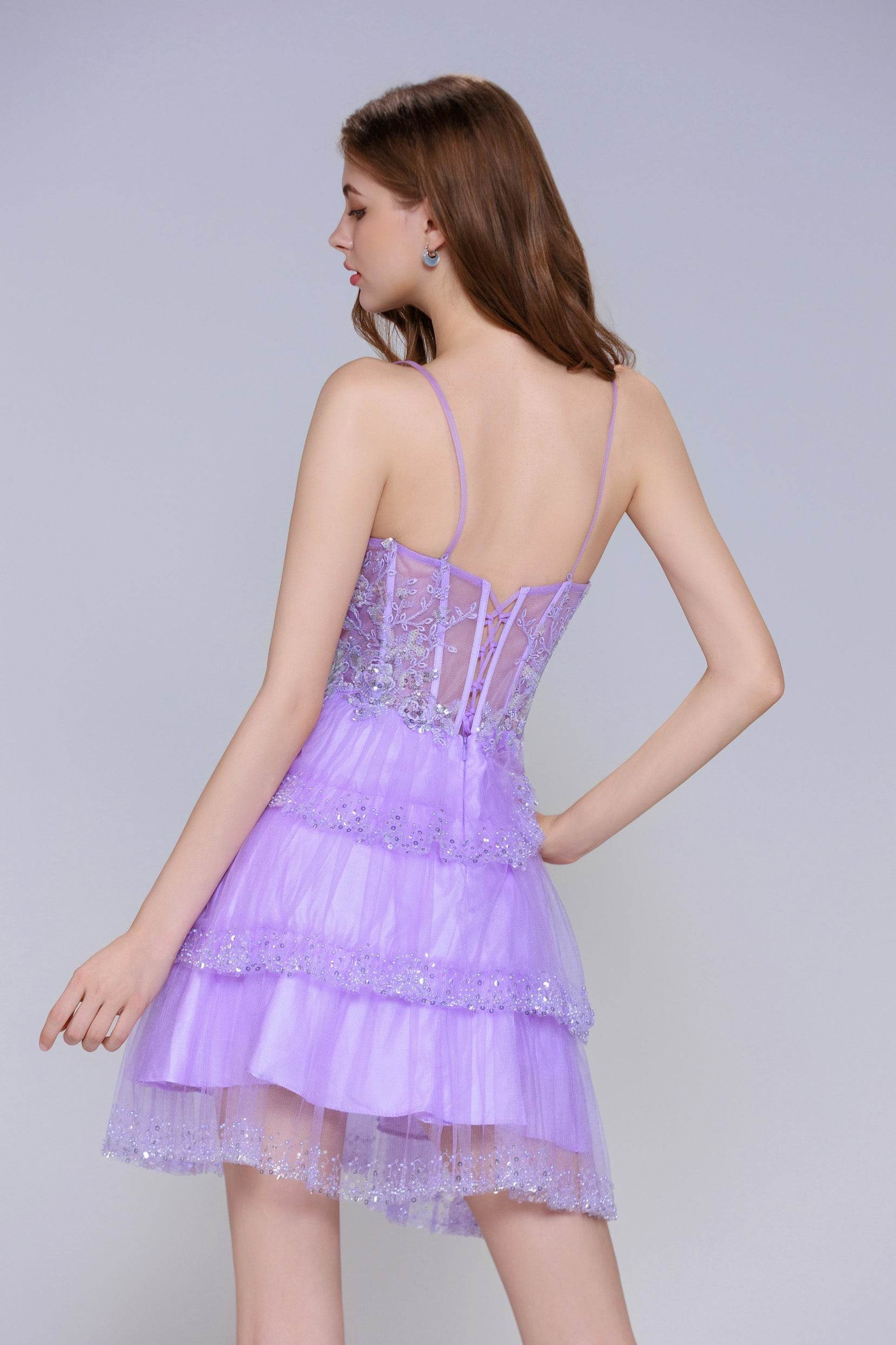Ball Gown Mini Tulle Homecoming Dress CS0999 - COCOMELODY