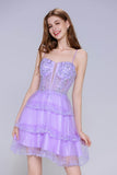 Ball Gown Mini Tulle Homecoming Dress CS0999 - COCOMELODY
