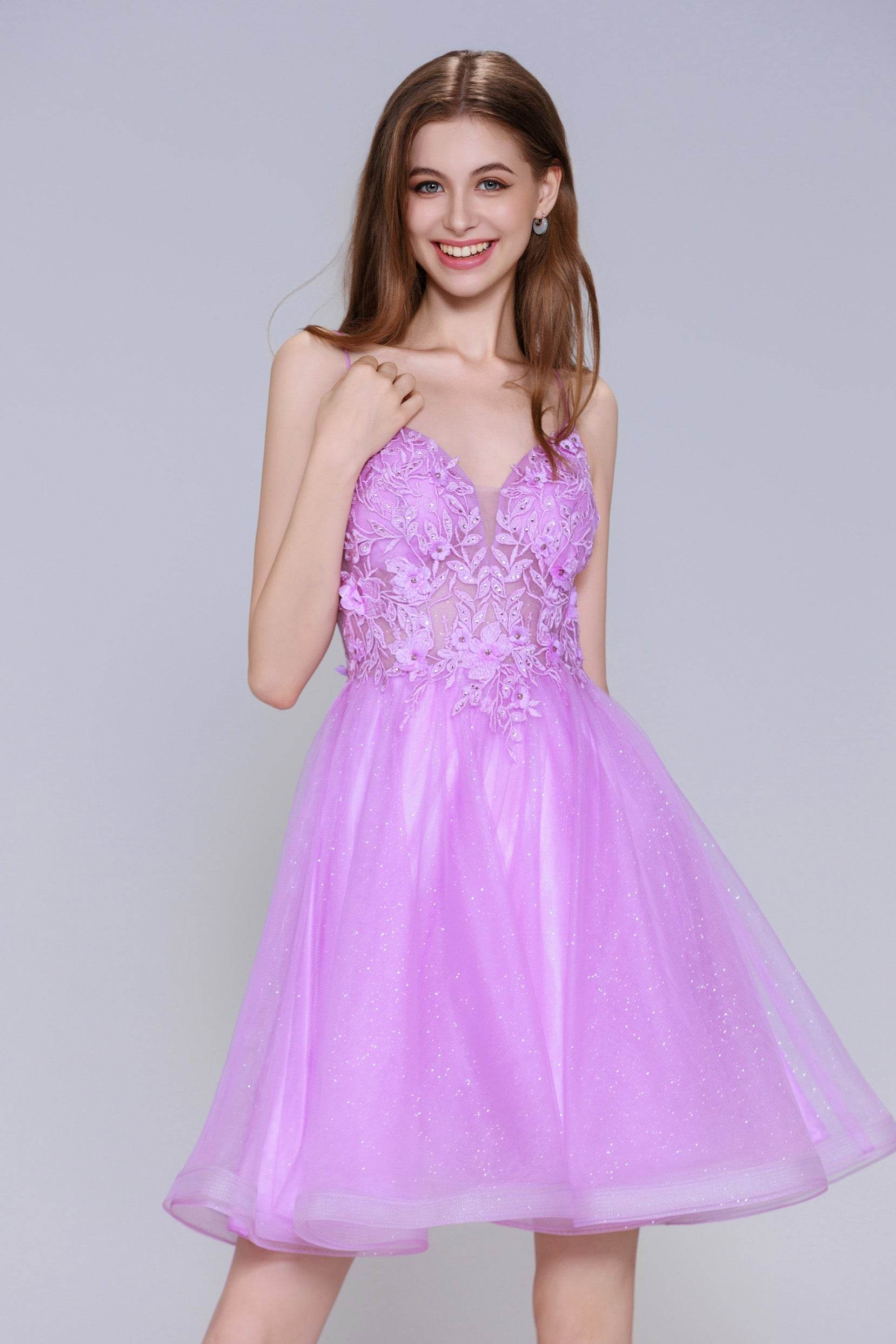 A-Line Mini Tulle Homecoming Dress CS1000 - COCOMELODY
