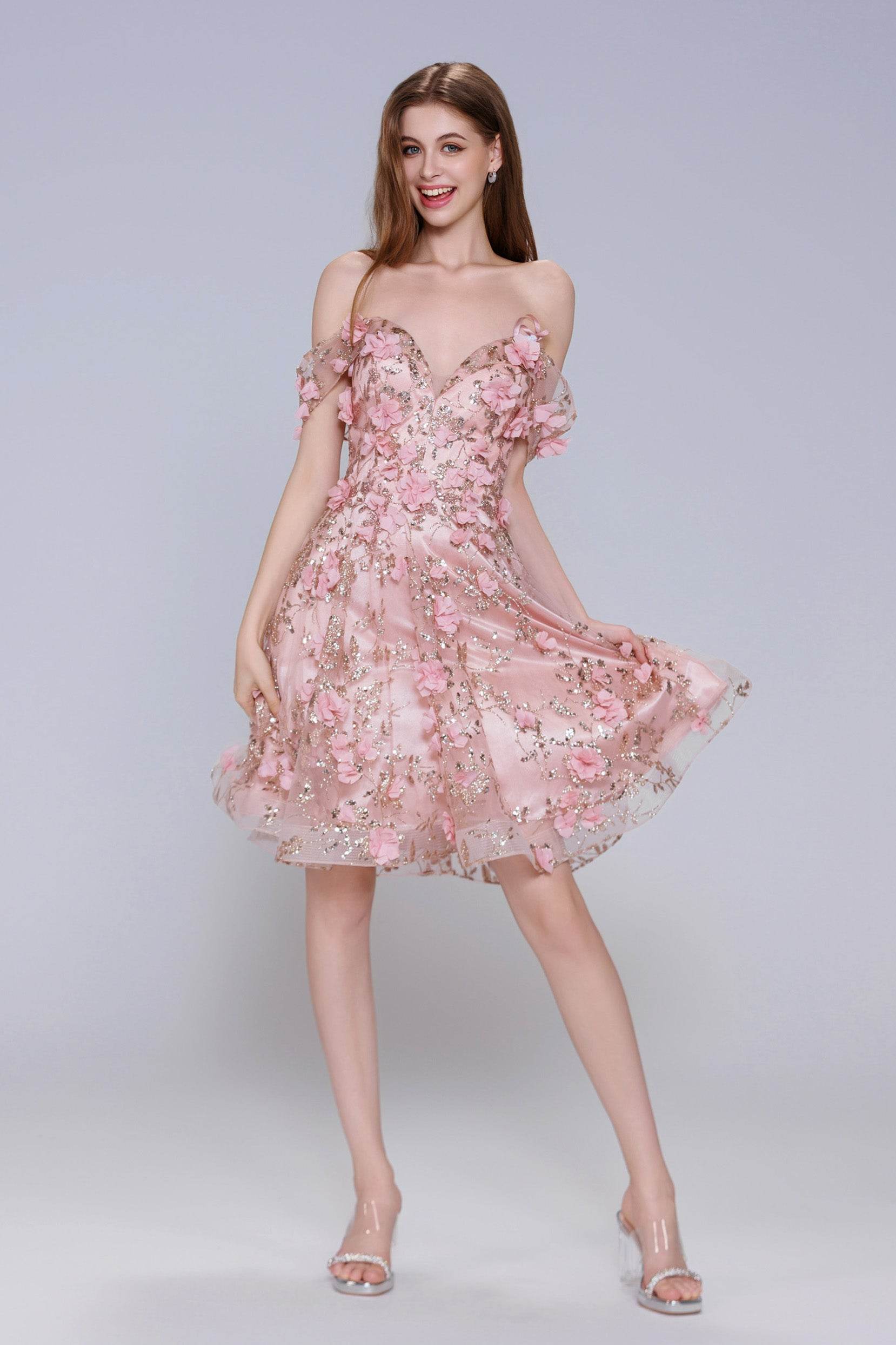 A-Line Mini Tulle Homecoming Dress CS1002 - COCOMELODY