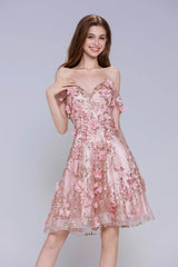 A-Line Mini Tulle Homecoming Dress CS1002 - COCOMELODY