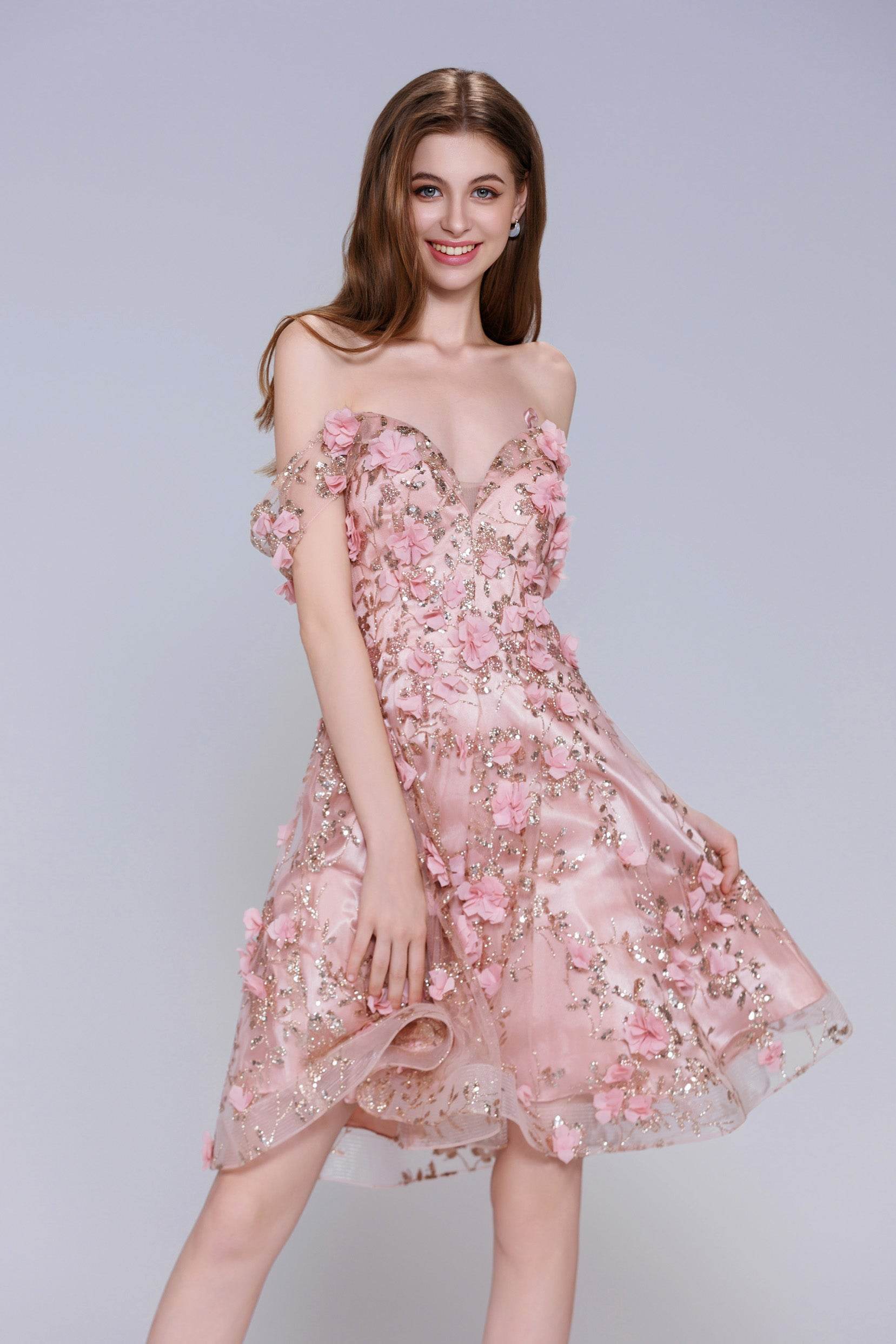 A-Line Mini Tulle Homecoming Dress CS1002 - COCOMELODY