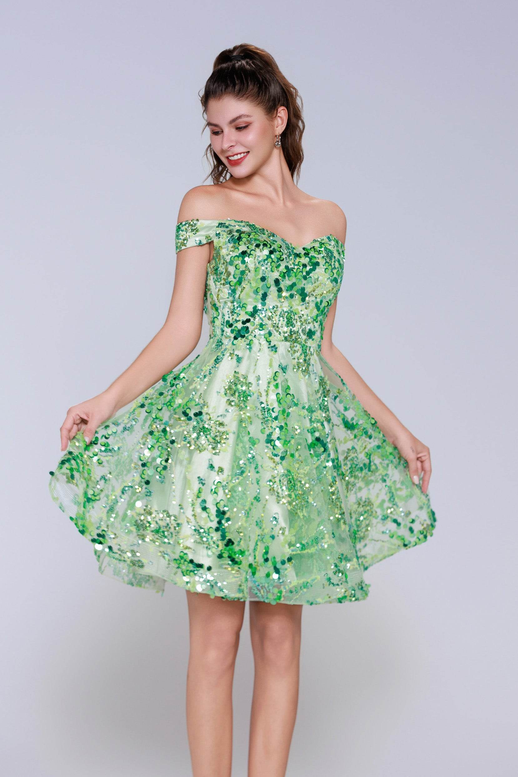 A-Line Mini Tulle Homecoming Dress CS1003 - COCOMELODY