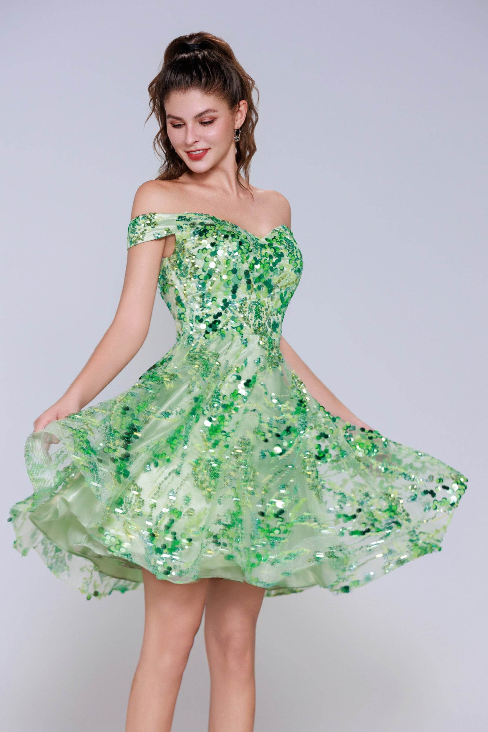 A-Line Mini Tulle Homecoming Dress CS1003 - COCOMELODY