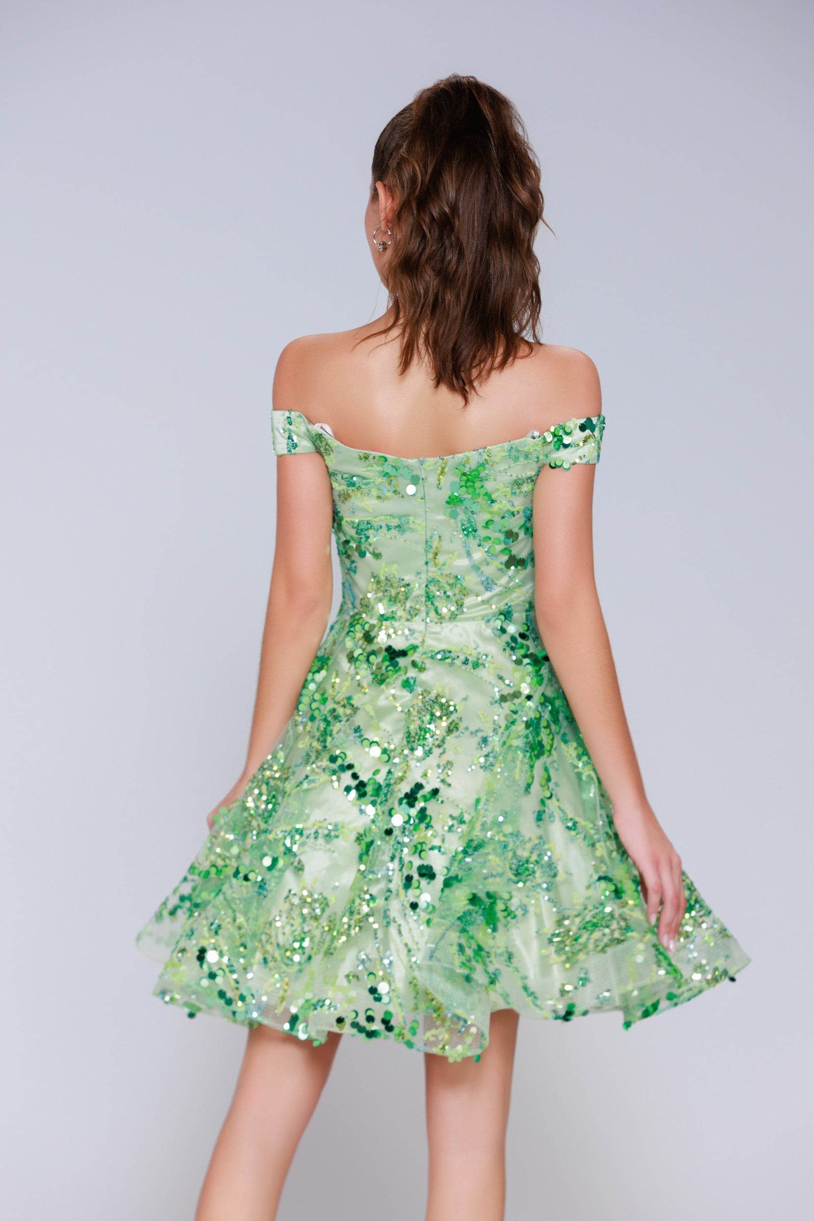 A-Line Mini Tulle Homecoming Dress CS1003 - COCOMELODY