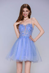 A-Line Mini Tulle Homecoming Dress CS1008 - COCOMELODY