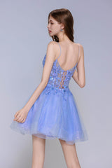 A-Line Mini Tulle Homecoming Dress CS1008 - COCOMELODY