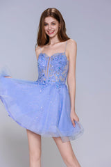 A-Line Mini Tulle Homecoming Dress CS1008 - COCOMELODY