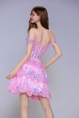 Ball Gown Mini Tulle Homecoming Dress CS1010 - COCOMELODY