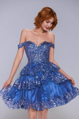 Ball Gown Mini Tulle Homecoming Dress CS1010 - COCOMELODY