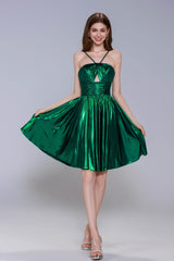 A-Line Mini Hot Stamping Cloth Homecoming Dress CS1013 - COCOMELODY