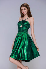 A-Line Mini Hot Stamping Cloth Homecoming Dress CS1013 - COCOMELODY