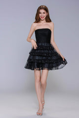 A-Line Mini Tulle Homecoming Dress CS1016 - COCOMELODY