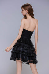 A-Line Mini Tulle Homecoming Dress CS1016 - COCOMELODY