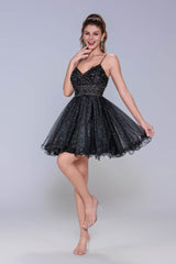 A-Line Mini Tulle Homecoming Dress CS1017 - COCOMELODY