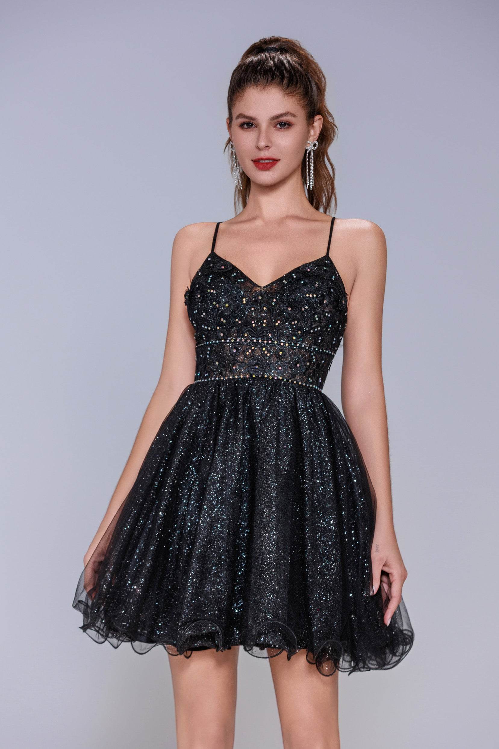 A-Line Mini Tulle Homecoming Dress CS1017 - COCOMELODY