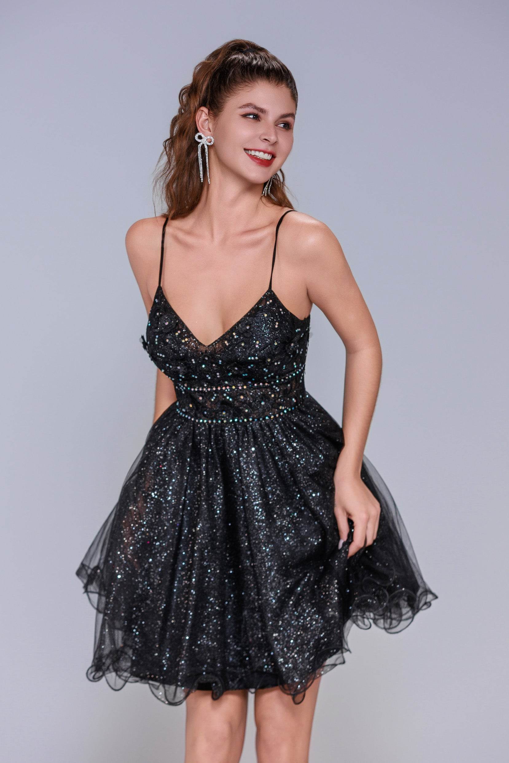 A-Line Mini Tulle Homecoming Dress CS1017 - COCOMELODY