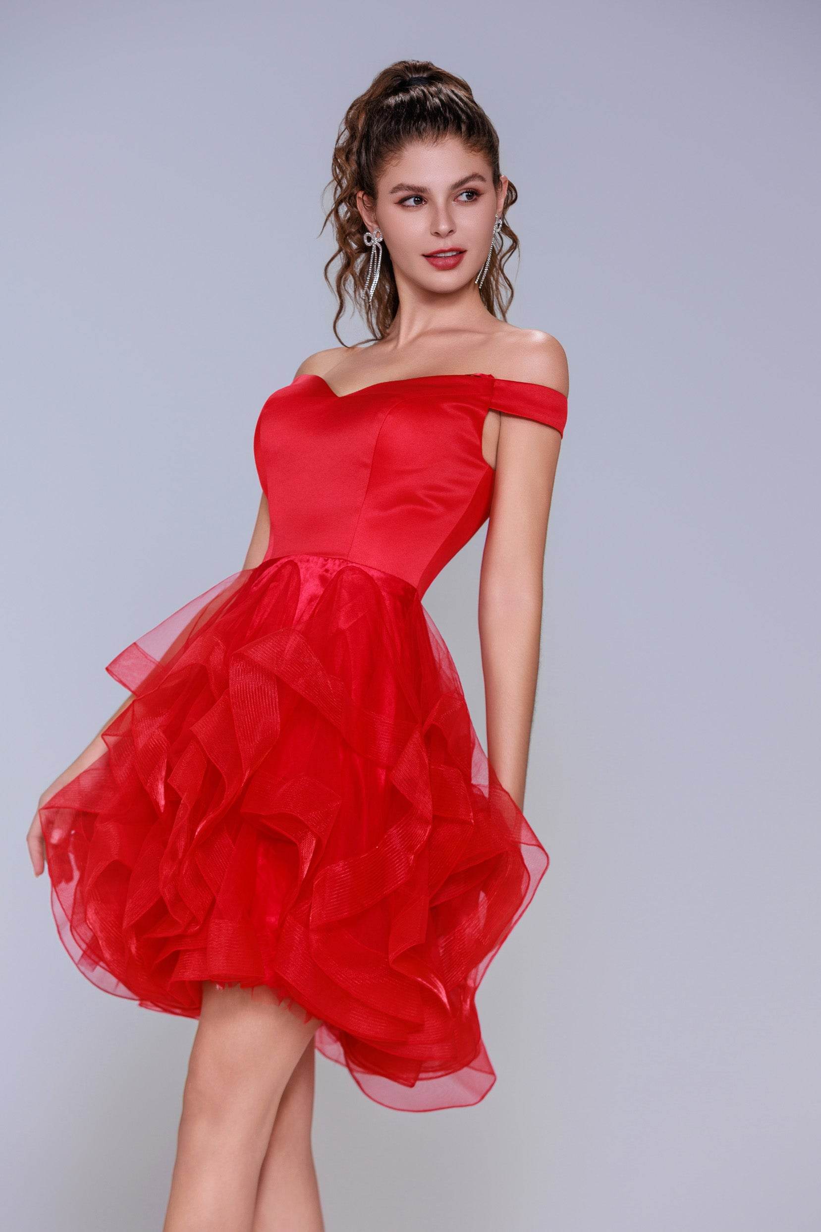 Ball Gown Mini Tulle Homecoming Dress CS1022 - COCOMELODY