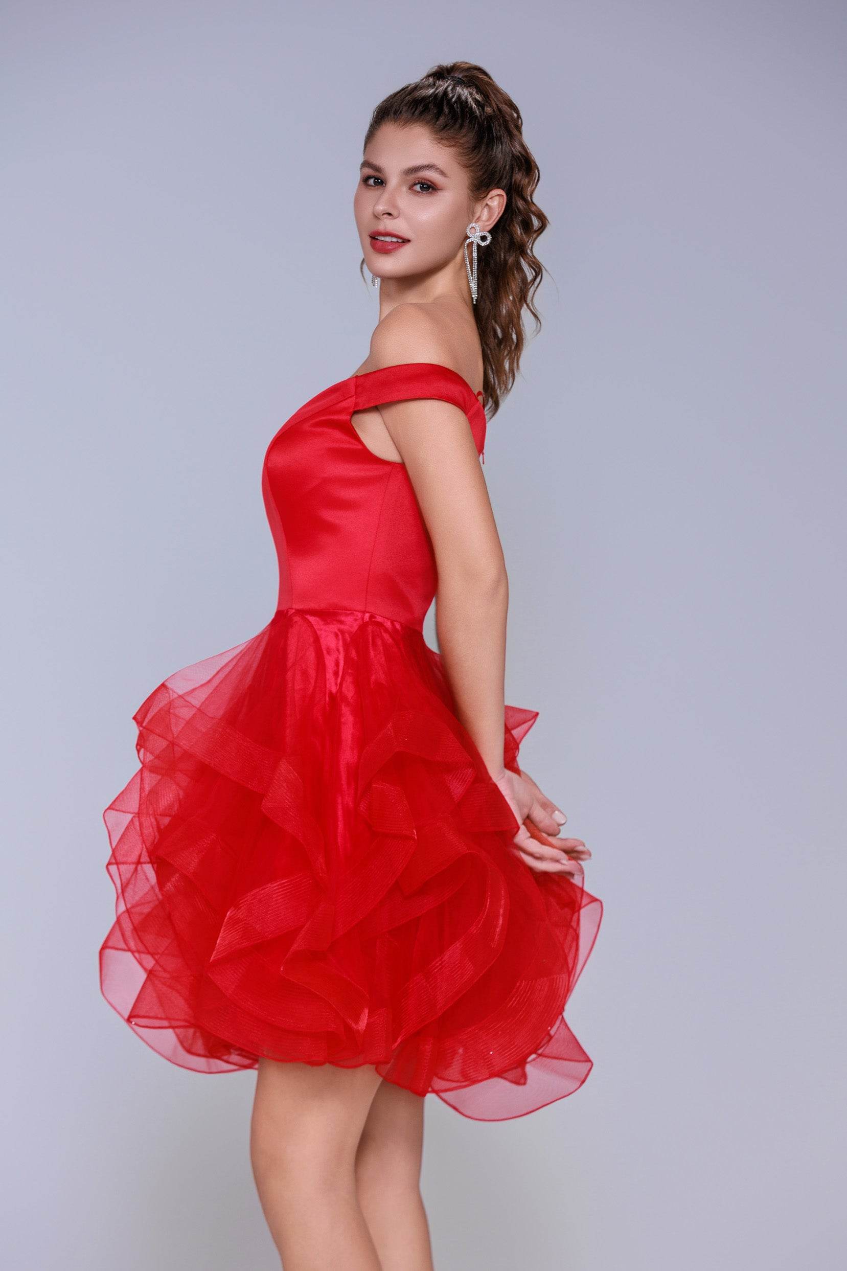 Ball Gown Mini Tulle Homecoming Dress CS1022 - COCOMELODY