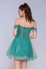 A-Line Mini Tulle Homecoming Dress CS1028 - COCOMELODY