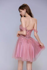 A-Line Mini Tulle Homecoming Dress CS1030 - COCOMELODY